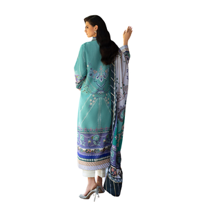 Elegante Traje Estampado para Mujer con Estampado Floral Pakistaní - Product Image 3