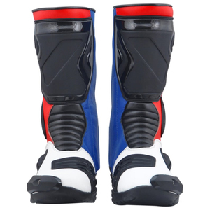 Bottes de moto en cuir véritable CE, respirantes, imperméables, coupe-vent, pour l'automne, multicolores, unisexes, adultes, grandes tailles - Product Image 5
