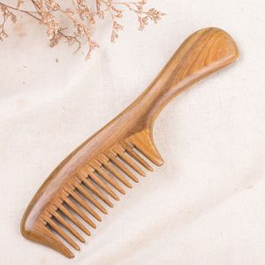 Approvisionnement direct d'usine de peignes à cheveux rustiques faits à la main en bois, peignes démêlants, outils de soin des cheveux, disponibles au prix de gros - Product Image 2