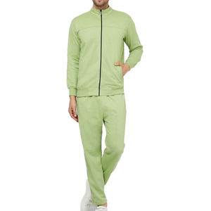 Survêtement tendance pour homme, tenue de sport décontractée unie pour l'hiver, avec poignets élastiques, respirant, séchage rapide, idéal pour la gym, la course et l'entraînement athlétique - Product Image 1