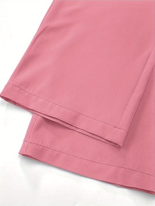 Ensemble de pantalon droit à manches courtes et col en V extensible dans quatre directions, haut de gamme, pour infirmières, vêtements pour femmes, uniformes médicaux, tenue de travail - Product Image 4