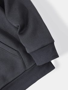 Sweat à capuche gris pour homme avec citation inspirante imprimée, streetwear décontracté, polaire chaud, coupe confortable, hiver - Product Image 5