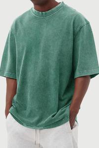 T-shirt Hip Hop Lavé de Haute Qualité à Prix de Gros, T-shirt Oversize 100% Coton Délavé à l'Acide, T-shirt Vintage Personnalisé de BD - Product Image 3