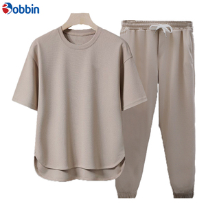 Summer Cool Short Tee Jogging <b>Pants</b> Oversize Two Piece New Style Men Tracksuit Custom Breathable Plus Size Gym Tracksuit Sets - Product Image 6