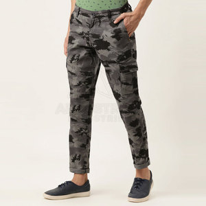 Reasonable Price Low MOQ Men <b>Cargo</b> Pants Canvas Custom Design Mid Waist Loose Casual <b>Work</b> Wear - Product Image 3
