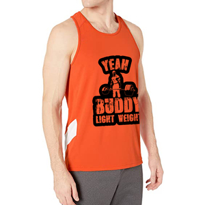 Camiseta sin mangas de algodón para hombre, personalizable con logotipo bordado. - Product Image 1