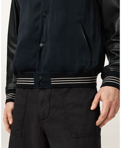 Chaqueta de Invierno para Hombre Estilo Letterman, Cuello Alto, Diseño Personalizado, Tela de Poliéster/Algodón de Alta Calidad - Product Image 4