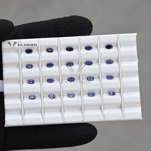 3x4mm Iolite Bleue Naturelle à Facettes Coupe Ovale Unique Pierre précieuse Libre Superbe Qualité Bijoux Artisanaux Du Fabricant Personnalisé - Product Image 2