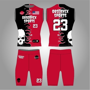 Uniforme de football américain 7v7 de haute qualité, personnalisé pour les jeunes, uniforme de football américain sublimé, ensemble de compression 7on7 - Product Image 1