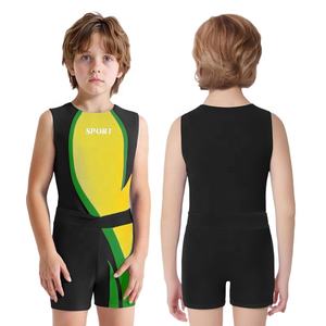 Traje de Danza de Alta Calidad para Niños de 6 a 16 Años, Leotardo de Gimnasia con Pantalones Cortos Deportivos para Presentaciones y Competiciones Atléticas - Product Image 4