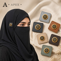 Étiquette en cuir personnalisée APEX pour hijab, abaya, vêtements, foulards, chapeaux, sacs, couvre-chefs, chaussures, logo décoratif