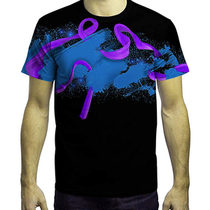 T-shirts promotionnels de haute qualité 100% coton, impression numérique par sublimation personnalisée, col rond, manches courtes, séchage rapide, respirant - Product Image 3