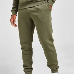 Ensemble sweat-shirt à capuche et pantalon noir pour homme, couleur unie, tricoté, décontracté, pour l'automne - Product Image 5