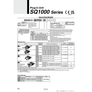SMC Pneumatics Manifold SS5Q13-08SDV-DS <b>Pneumatic</b> <b>Parts</b> - Product Image 2