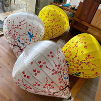Lanterne en bambou de soie Lanternes décoratives Hoi An Lampes en soie artisanales colorées pour une utilisation intérieure et extérieure