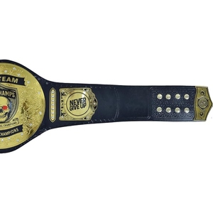 Wholesale Custom Champion <b>Belt</b> for Wrestling Boxing MMA Championship Premium Leather <b>Gold</b> Metal Plate Personalized Logo Design - Product Image 3