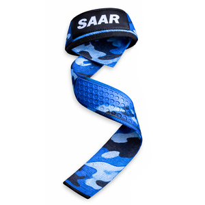 Correa de Neopreno/Algodón/Poliéster de Alta Calidad con Camuflaje Azul para Levantamiento de Pesas - Diseño Robusto y Moderno, Transpirable y Ajustable - Product Image 2