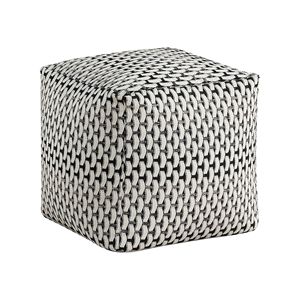 Pouf Moderno Quadrato in Tessuto Jacquard, Poggiapiedi Antiscivolo, Sedia a Sacco Stile Urbano, Pouf Imbottito - Product Image 2