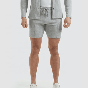 Short de sport et de détente pour homme, 100% coton peigné mi-lourd, avec cordon de serrage, vierge, haute qualité OEM, personnalisable, pour l'été et l'entraînement - Product Image 4