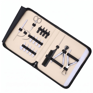 Kit d'application d'extensions capillaires en acier inoxydable, pince à micro-perles pour retrait de crimpes, outil pour extensions adhésives, coupe-keratine, crochet et boucle - Product Image 6