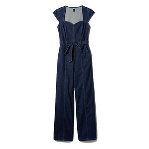 Service OEM – Salopettes décontractées sur mesure pour femmes, coupe confortable et tendance, en jean léger - Product Image 6