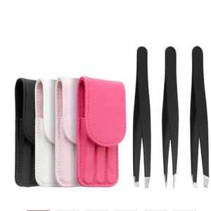 Custom Design Stainless Steel Eyelash Tweezers Eyebrow Scissors <b>Tool</b> <b>Case</b> Eyebrow Tweezers - Product Image 6