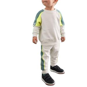 Conjunto Deportivo para Niños con Sudadera con Capucha y Pantalones de Chándal con Bloques de Color y Logotipo Personalizado Nuevo - Product Image 1