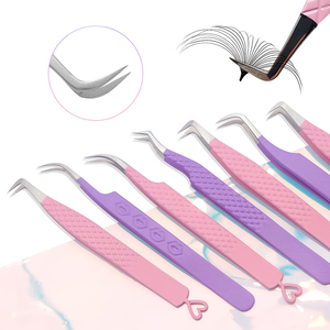 Pinzas Profesionales de Acero Inoxidable para Extensión de Pestañas, con Punta Dentada y Agarre de Diamante, Diseño Preciso y Fino, Opción de Logotipo Personalizado - Product Image 6