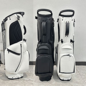 Bolsa de Golf de Piel Sintética Negra en Oferta, con Logotipo Personalizado, Soporte para Bolsa de Golf, Portátil, Bordada, para Hombre - Product Image 6