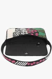 Sac à main rectangulaire brodé à la main de perles de rocaille et de perles de verre en polyester, motif floral, idéal pour les soirées - Product Image 2
