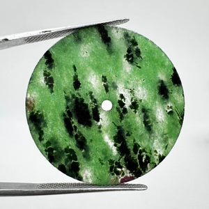 หน้าปัดนาฬิกาแบบขัดเงาด้านเดียว รูบี้โซไซต์ ขนาด 28.5 มม. หนา 0.7 มม. รูตรงกลาง 2 มม. - Product Image 1