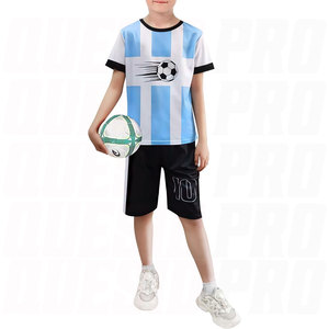 Maillots de football premium pour garçons, ensembles de maillots pour enfants, uniformes d'entraînement de football pour jeunes, ensembles de shorts de sport pour fans de basketball, respirants et légers - Product Image 2