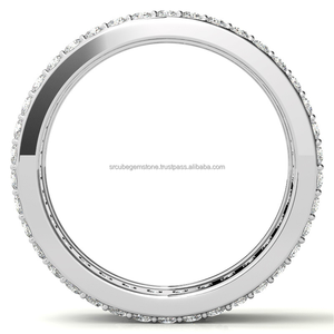 บาแกตต์2*4มม. พร้อมวงแหวน CVD HPHT ในห้องปฏิบัติการ grwon 925แหวนเงินสเตอร์ลิงเครื่องประดับแหวนแหวนหมั้นแหวนผู้หญิง - Product Image 6