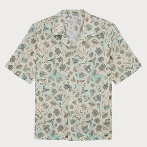 Chemise hawaïenne à manches courtes pour homme, impression numérique, séchage rapide, polyester, boutonnée - Product Image 1