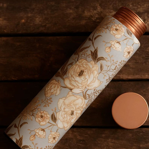 Bouteille d'eau en cuivre acajou, couleur riche, finition solide, vente en gros - Product Image 1