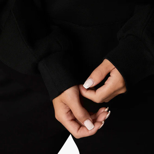 Sweat à capuche uni pour femme, style hip-hop, élégant, pour soirée, vêtements de rue, OEM acceptable. - Product Image 5