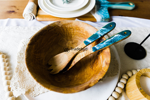 Cuillère en résine artisanale haut de gamme - Cuillère élégante pour servir et pour desserts, écologique et compatible lave-vaisselle pour cuisines modernes par Tradebyd - Product Image 4