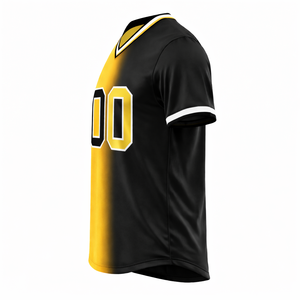 เสื้อฟุตบอลอเมริกันขายส่ง แบบสั่งทำชื่อและหมายเลข  ชุดทีมแบบซับลิเมชั่น ดีไซน์สองสี คอวี แห้งเร็ว ชุดกีฬา - Product Image 2