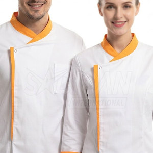 ชุดยูนิฟอร์มพนักงานร้านอาหาร เสื้อแขนยาว กางเกงขายาว สำหรับโรงแรม คาเฟ่ บริการจัดเลี้ยง ผลิตจากโพลีเอสเตอร์/คอตตอน คุณภาพสูง สำหรับทุกเพศ - Product Image 5