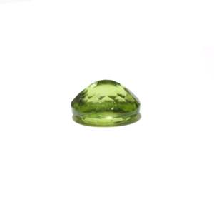 Loose Peridot Gemstone 6.65 Carat Oval Cabochon Emerald Cut Faceted for Fine Jewelry - Product Image 3