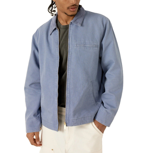 Veste en sergé de coton à manches longues avec logo brodé, style décontracté et tendance pour homme, matériau de haute qualité pour une image professionnelle - Product Image 4