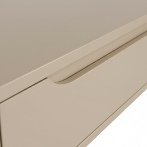 Mesa Consola Redonda Moderna de Roble Macizo con 2 Cajones, Diseño Ecológico para Muebles de Sala de Estar - Product Image 4