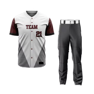 Uniformes de Béisbol Sublimados de Primera Calidad con Logotipo Personalizado, Pantalones y Camisetas de Equipo para Torneos y Prácticas - Product Image 1