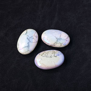 Pierre de Howlite Naturelle Polie, Pierre de Palmier, Cristal Portatif pour Décoration Intérieure, Collection, Cadeau, Présentation, Vente en Gros - Product Image 2