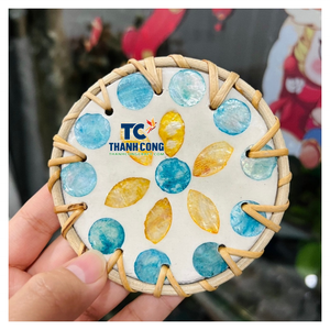 Fournisseur OEM : Nouvelle collection sophistiquée de sous-verres en rotin pour la maison, style « Roller Coaster », pour la vente en gros. - Product Image 1