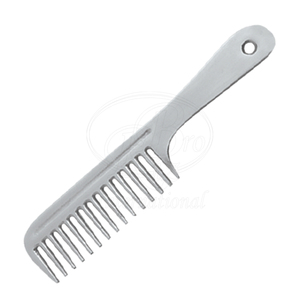 Mane <b>Comb</b> <b>Wide</b> Teeth Long Handle Aluminum Alloy/ Horse Grooming Tool, Horse Care Gear Tail Pulling <b>Comb</b> - Product Image 2