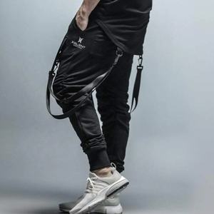 กางเกงคาร์โก้พร้อมริบบิ้นสำหรับผู้ชาย, กางเกงแฟชั่นสไตล์เกาหลี - Product Image 2