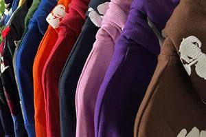 Direct Industry Sweat à capuche en molleton de coton / Sweat à capuche en denim avec logo personnalisé, uni / en denim, avec impression en relief en molleton de coton, noir déchiré - Product Image 5