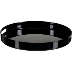 Bandeja de Servicio Redonda de Metal Gris de Lujo, Plato Decorativo Esmaltado, Bandeja para Comida, Centro de Mesa para Cafetería, Bandeja Decorativa para Restaurante - Product Image 4