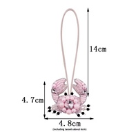 Porte-clés personnalisés Scorpion en perles de verre et strass, faits à la main, style vintage, pour fêtes, avec initiales alphabétiques scintillantes